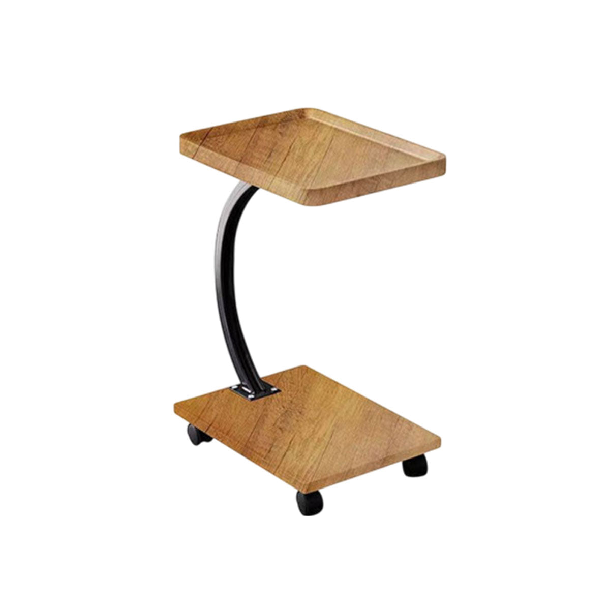 Movable Coffee Side Table Wooden Laptop Desk for Sofa Bedside