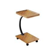 Movable Coffee Side Table Wooden Laptop Desk for Sofa Bedside