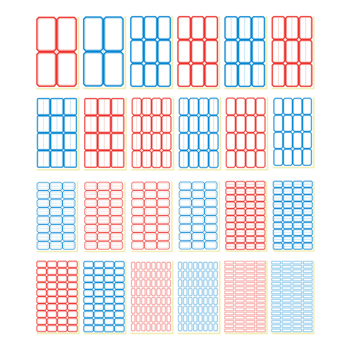 100 Pcs Price Stickers Blank Self-Adhesive Writable Labels