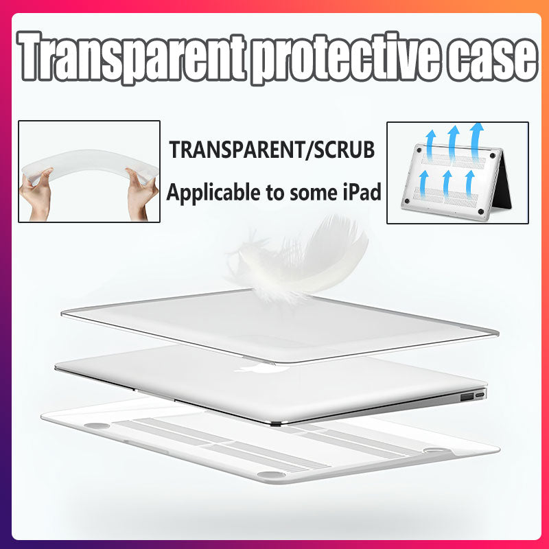 Lightweight Clear Frosted Hard Case Cover for MacBook
