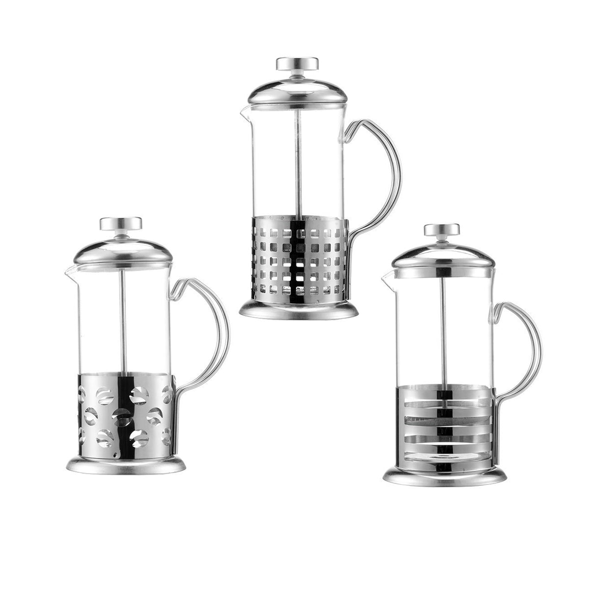 French Press Coffee Maker 350ml Borosilicate Glass