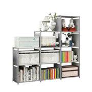 Multi Layer Bookcase Storage Rack with Waterproof Fabric