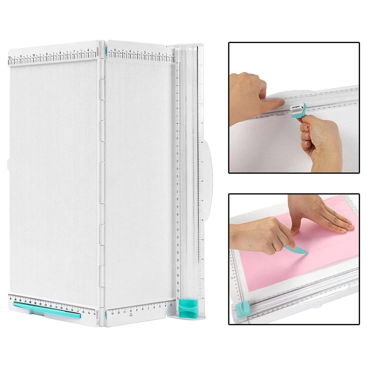 2-in-1 Foldable Paper Cutter with Scoring for A4 Photos