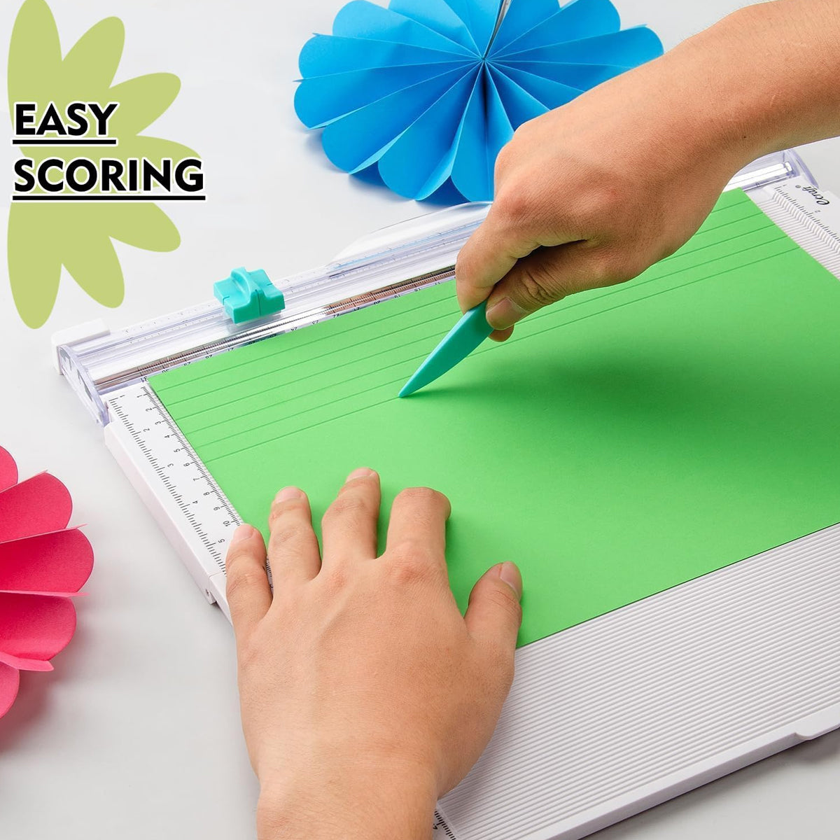 2-in-1 Foldable Paper Cutter with Scoring for A4 Photos