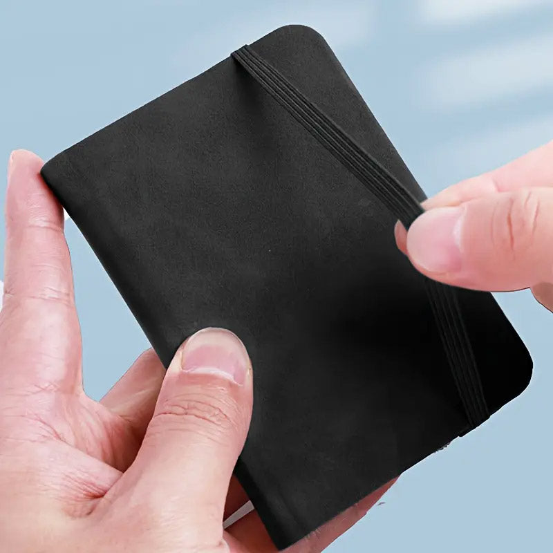 10 Pcs A7 Mini Pocket Notebooks Waterproof Leather Cover