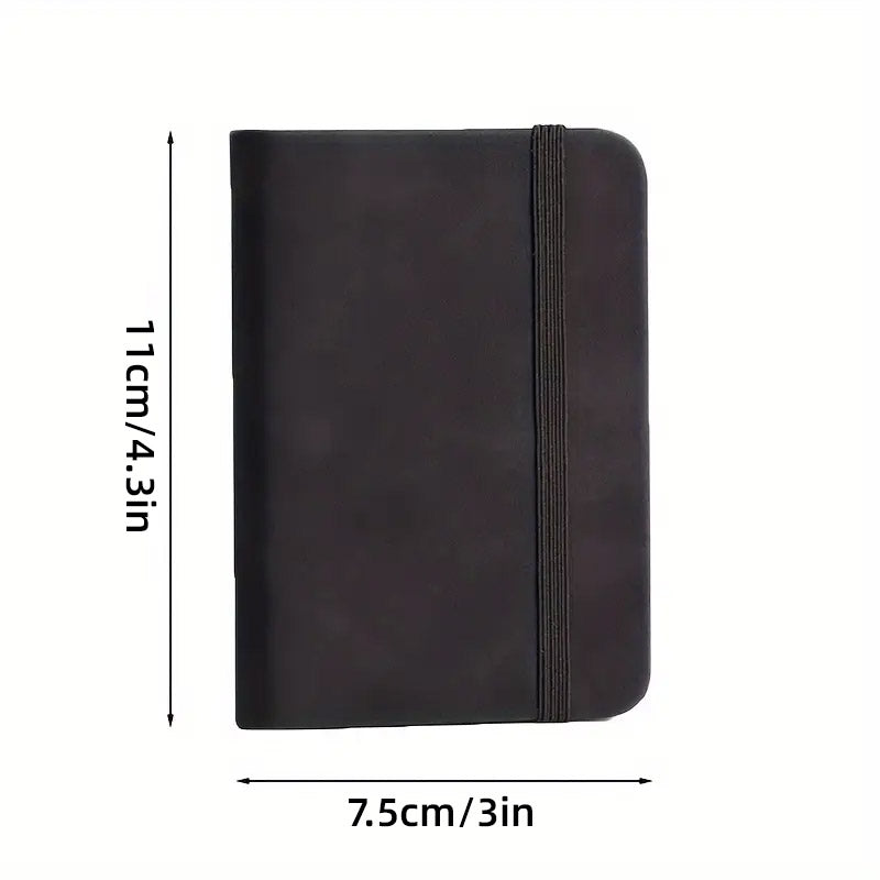 10 Pcs A7 Mini Pocket Notebooks Waterproof Leather Cover