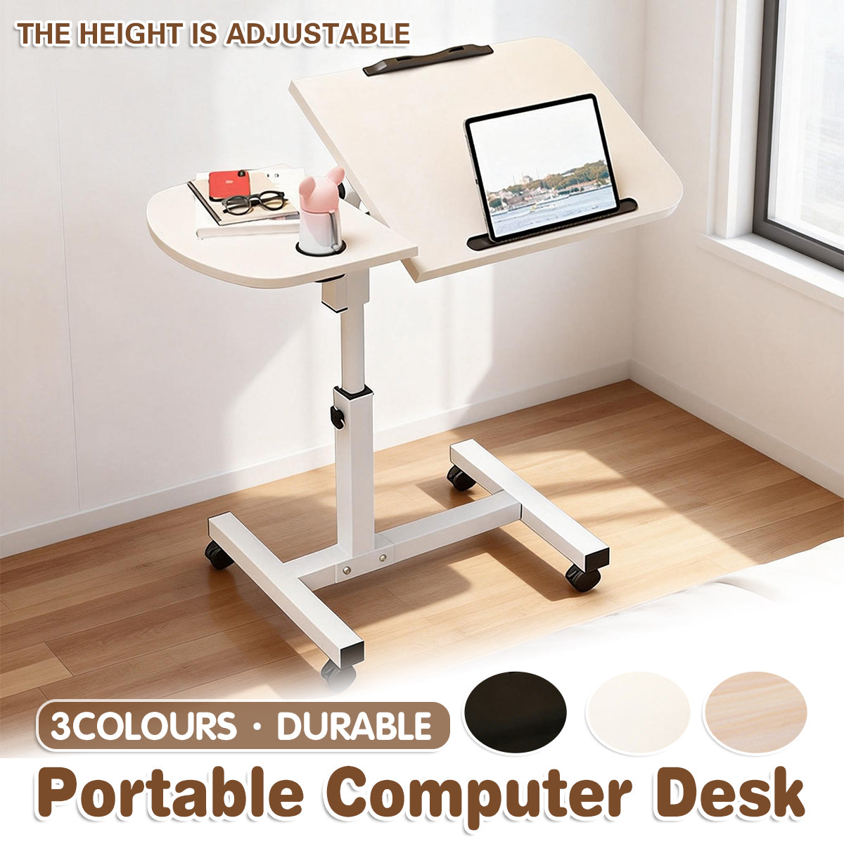 Portable Adjustable Laptop Desk Stand Mobile Table