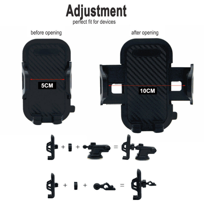 Universal 360 Car Phone Holder Long Neck Cradle