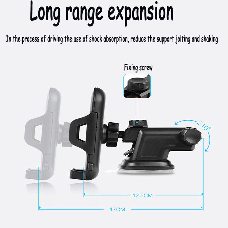 Universal 360 Car Phone Holder Long Neck Cradle
