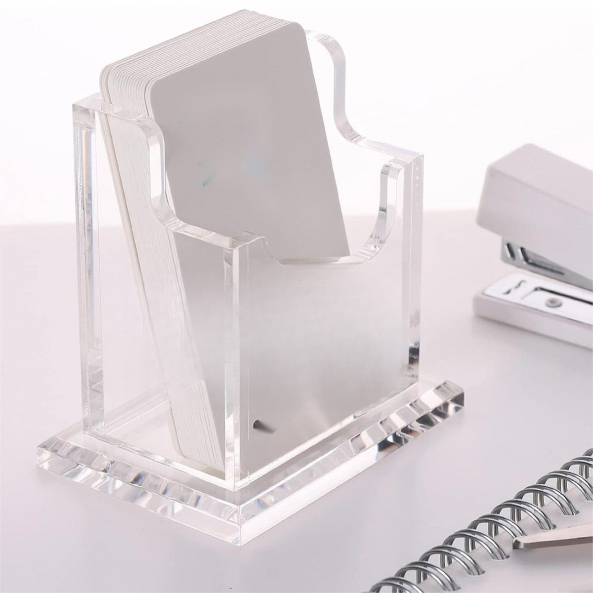 Acrylic Business Card Holder Desk Name Card Display Stand