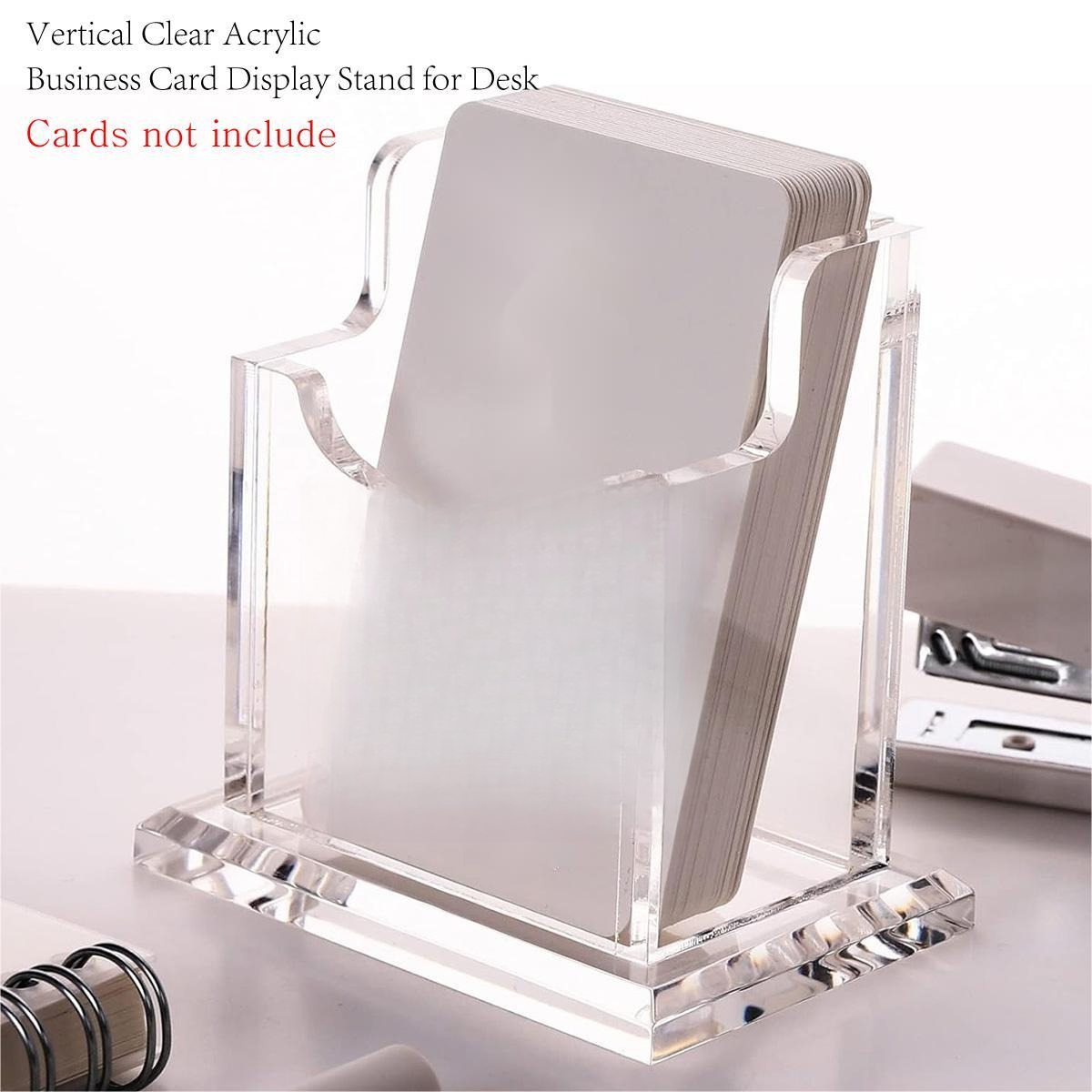 Acrylic Business Card Holder Desk Name Card Display Stand