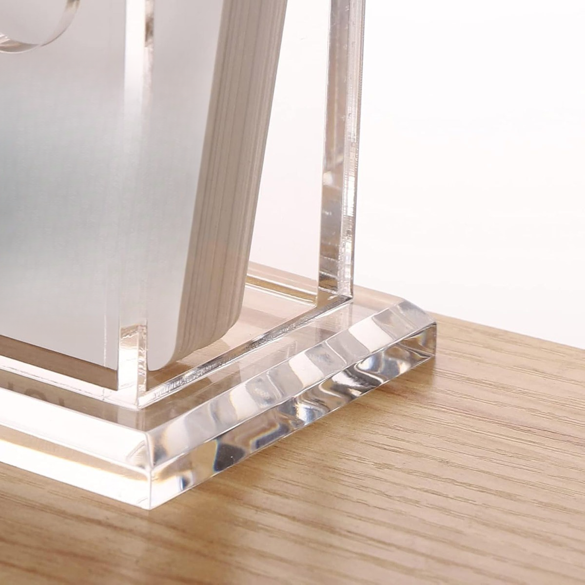 Acrylic Business Card Holder Desk Name Card Display Stand