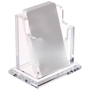 Clear Acrylic Business Card Holder with Stable Base Organizer