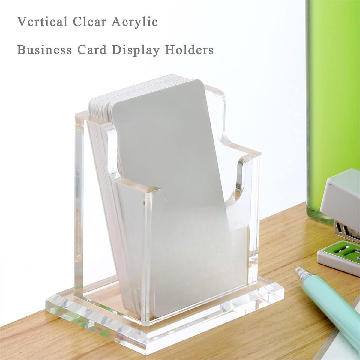 Acrylic Business Card Holder Desk Name Card Display Stand