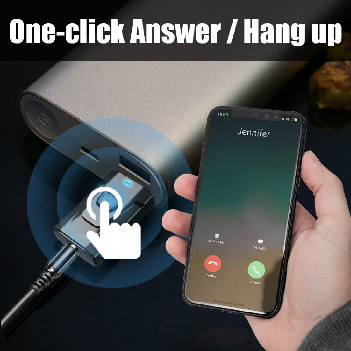 2-in-1 USB Bluetooth 5.0 Transmitter Receiver Adapter