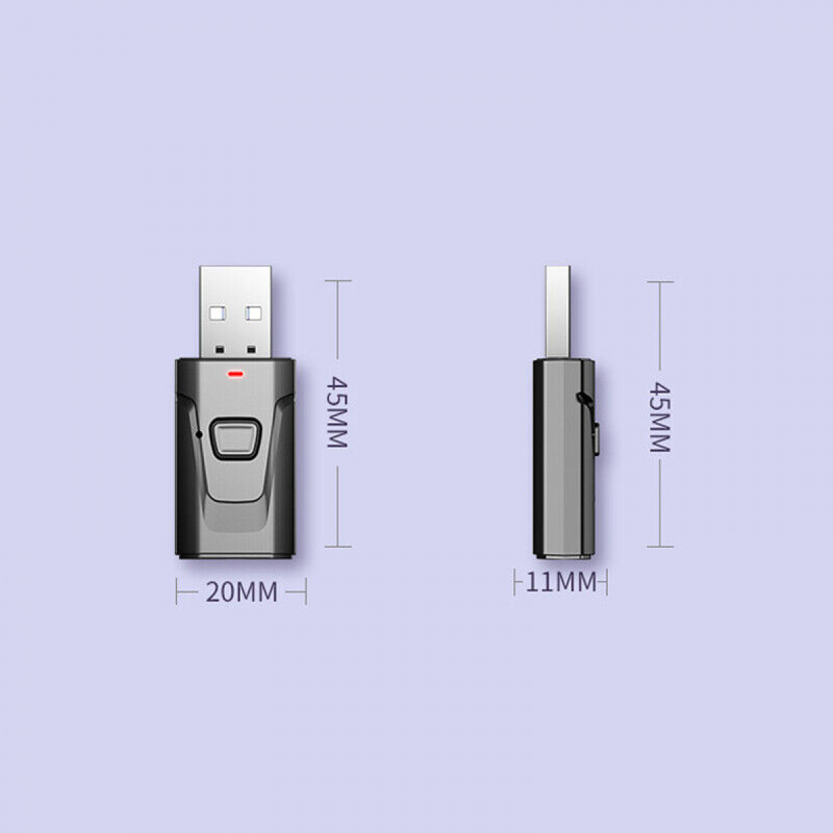 2-in-1 USB Bluetooth 5.0 Transmitter Receiver Adapter