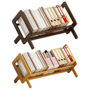 Bamboo Desktop Bookshelf with Angled Design