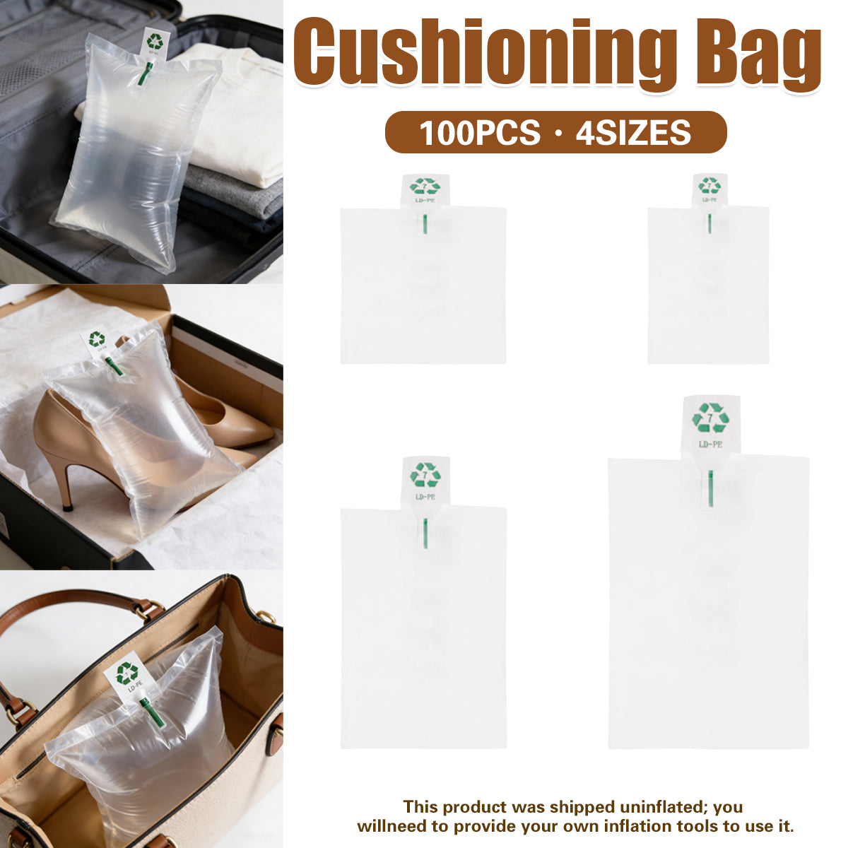 100pcs Inflatable Cushion Packaging Bags