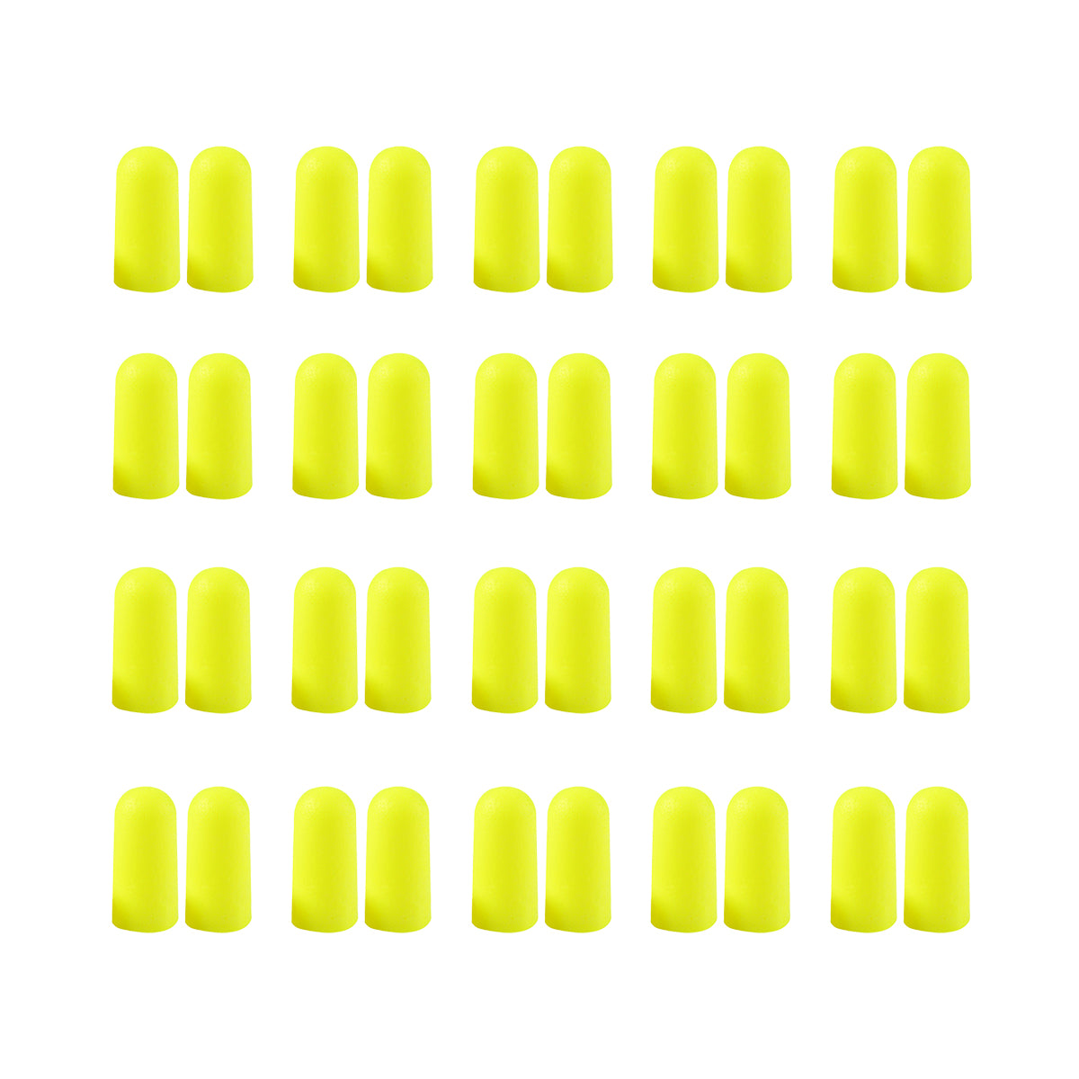 3M Foam Earplugs Yellow Moisture Resistant Soft Fit