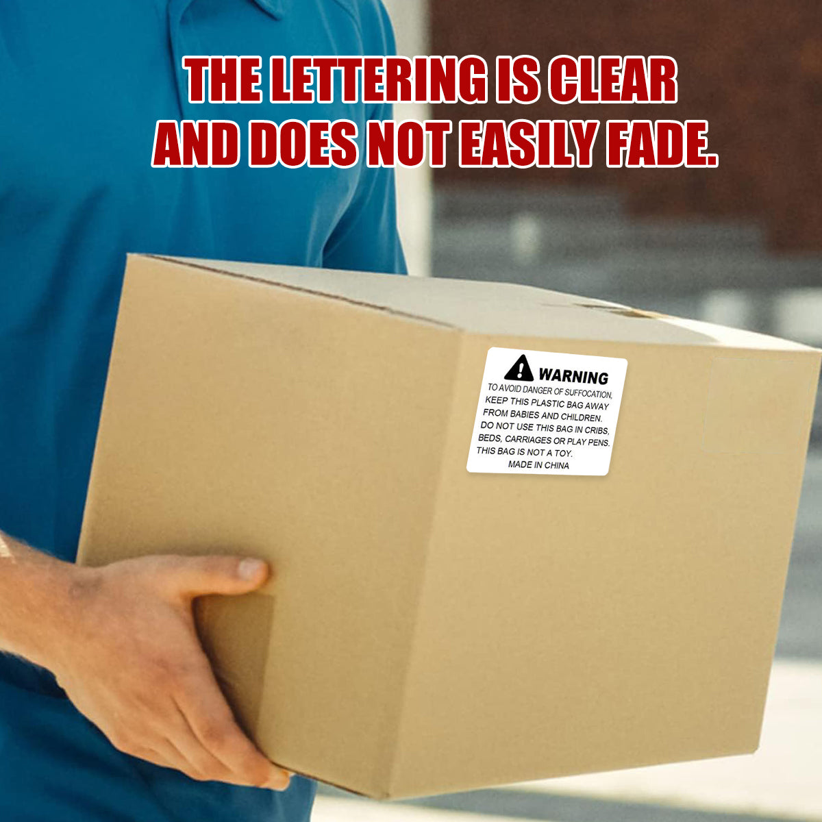 Anti-Choking Warning Labels for Plastic Bags