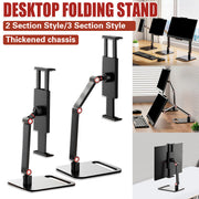 Folding Monitor Stand Adjustable Carbon Steel