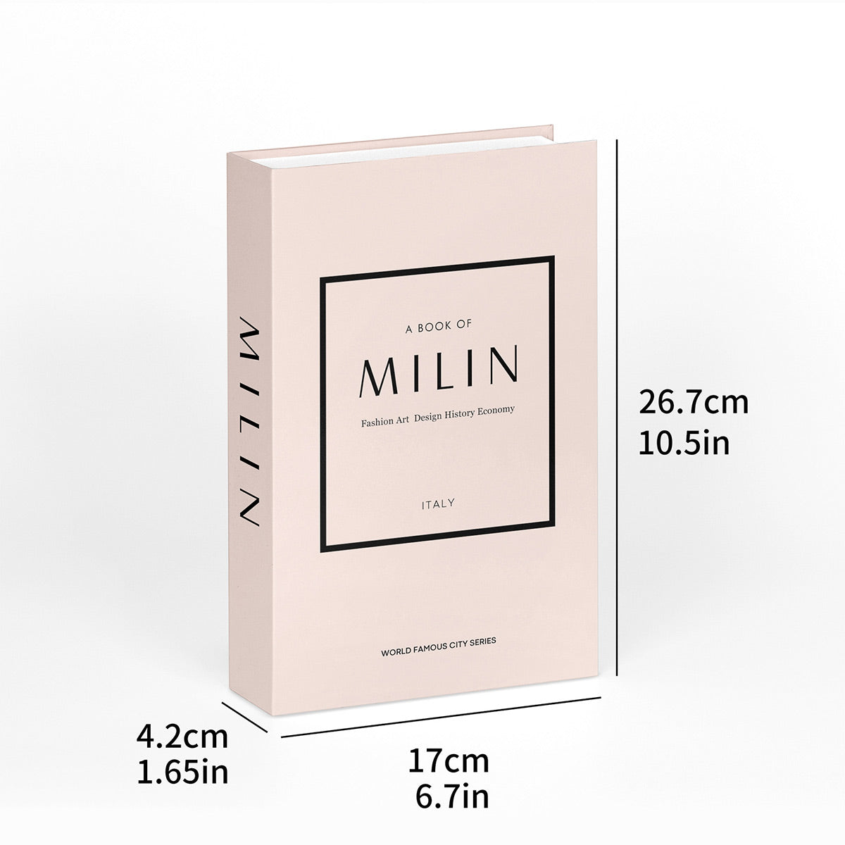 3 Pcs Foldable Fake Books Set with City Theme