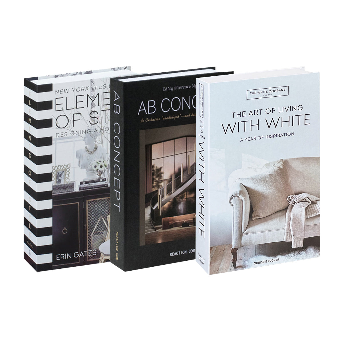 3 Pcs Foldable Fake Books Set with City Theme