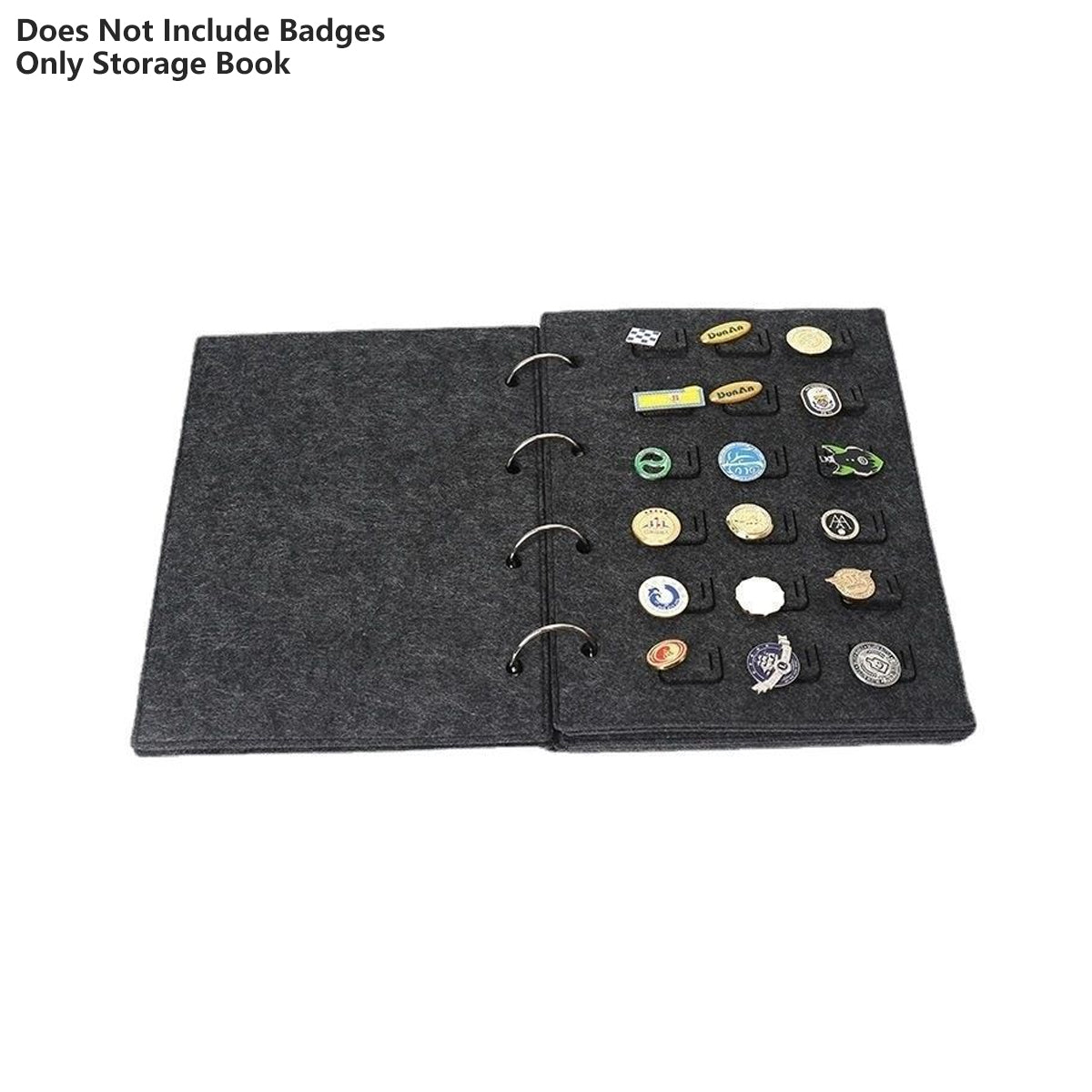 Felt Storage Book Loose-Leaf Folder for Badge Brooches