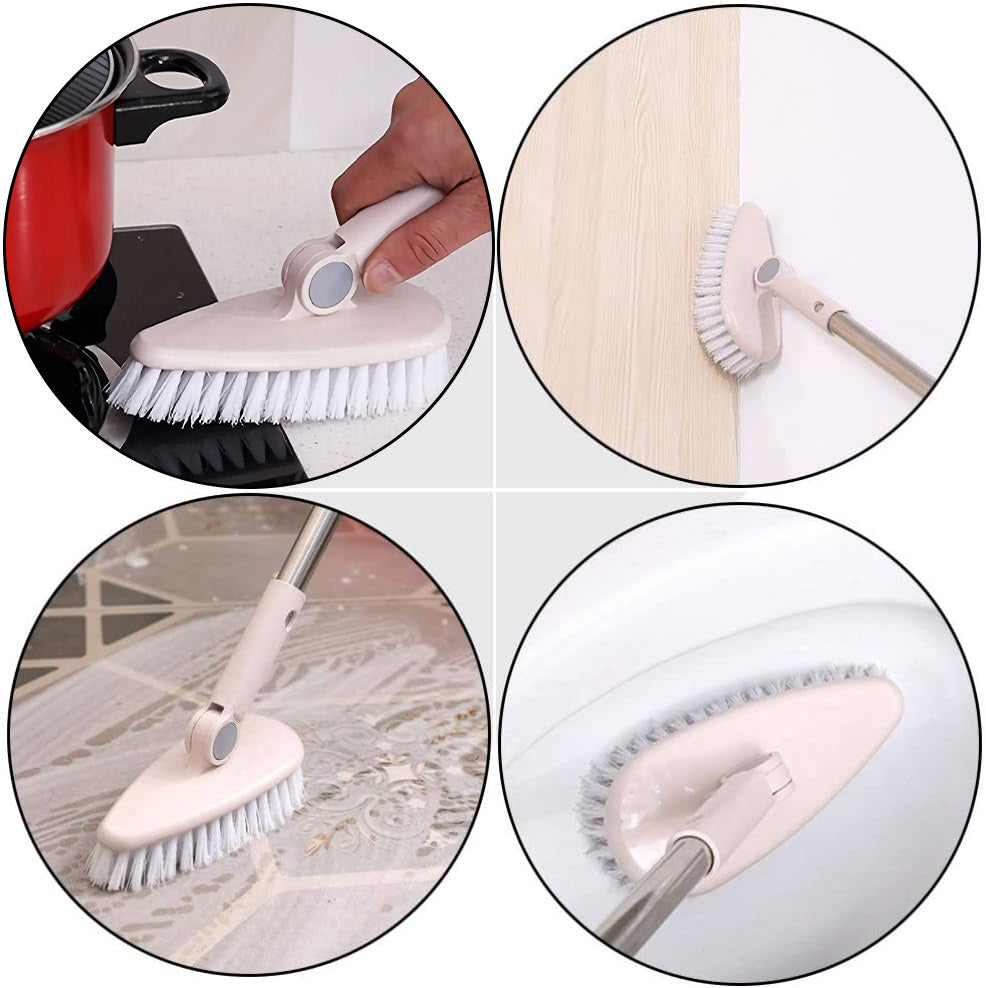 Long Handle Floor Cleaning Brush Rotating Head for Home Tiles