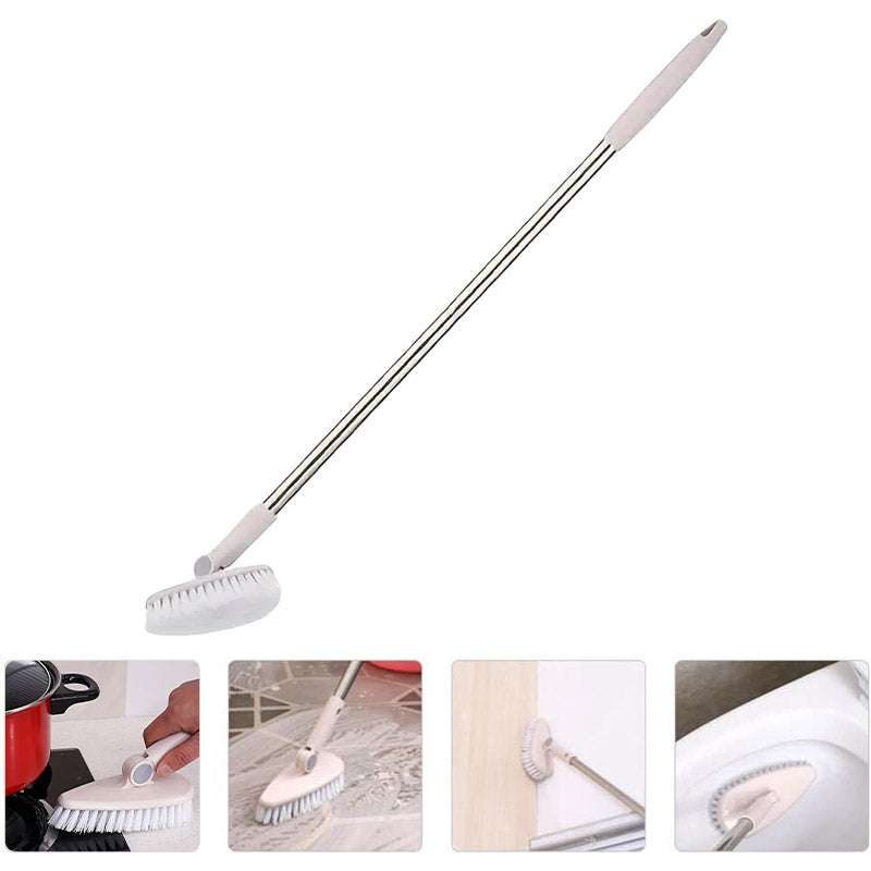 Long Handle Floor Cleaning Brush Rotating Head for Home Tiles