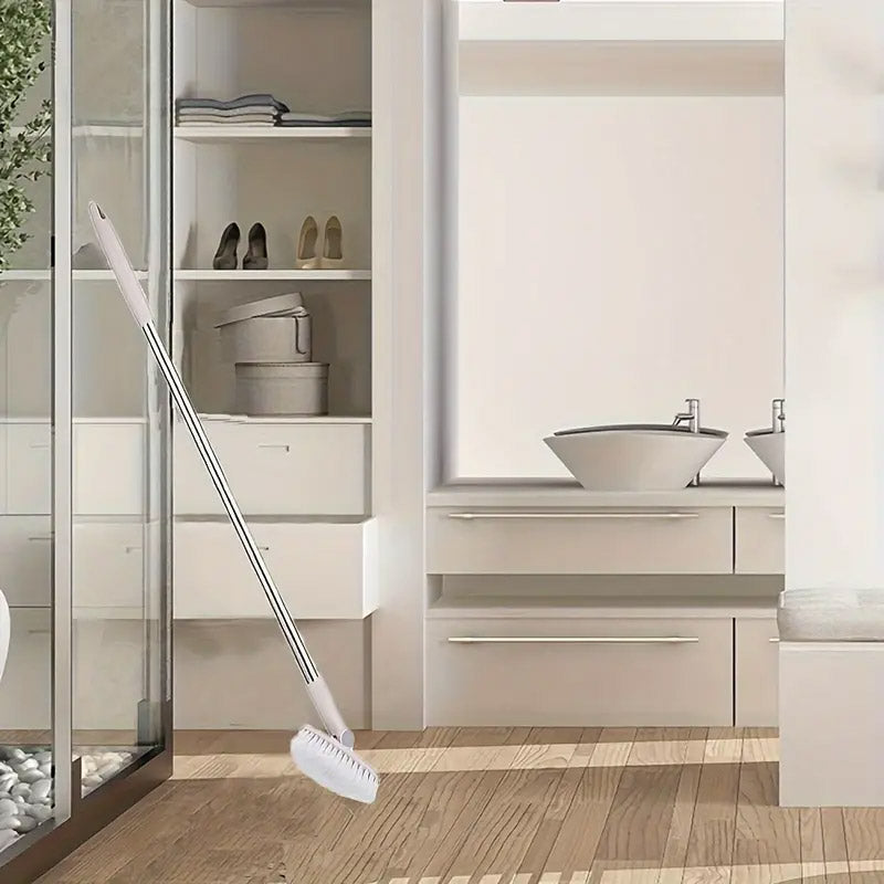 Long Handle Floor Cleaning Brush Rotating Head for Home Tiles