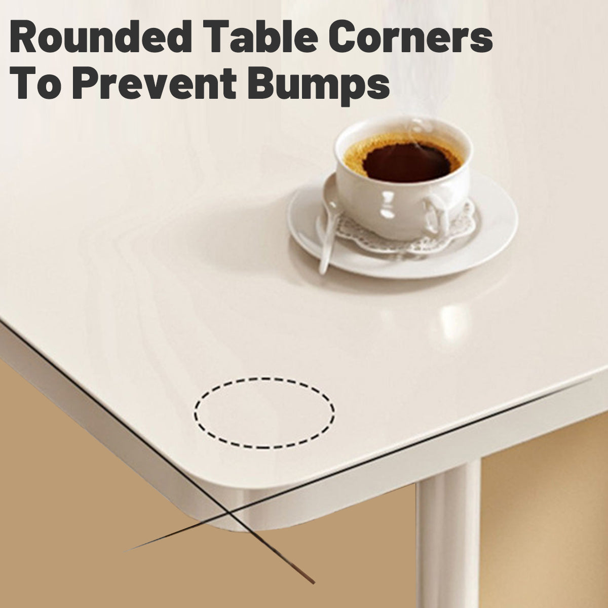 Movable Bedside Table Desk with Adjustable Height White