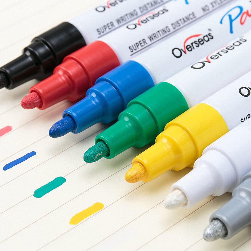 Paint Marker Pen Oil-Based Permanent for Tyre Glass Rubber