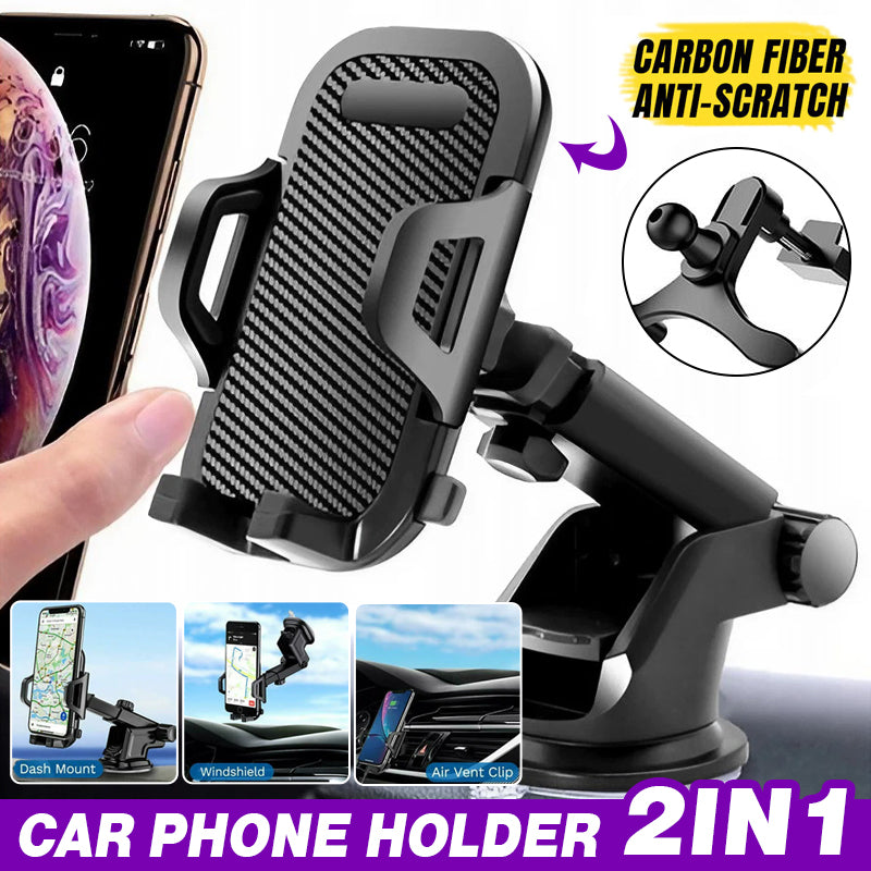 Universal 360 Car Phone Holder Long Neck Cradle