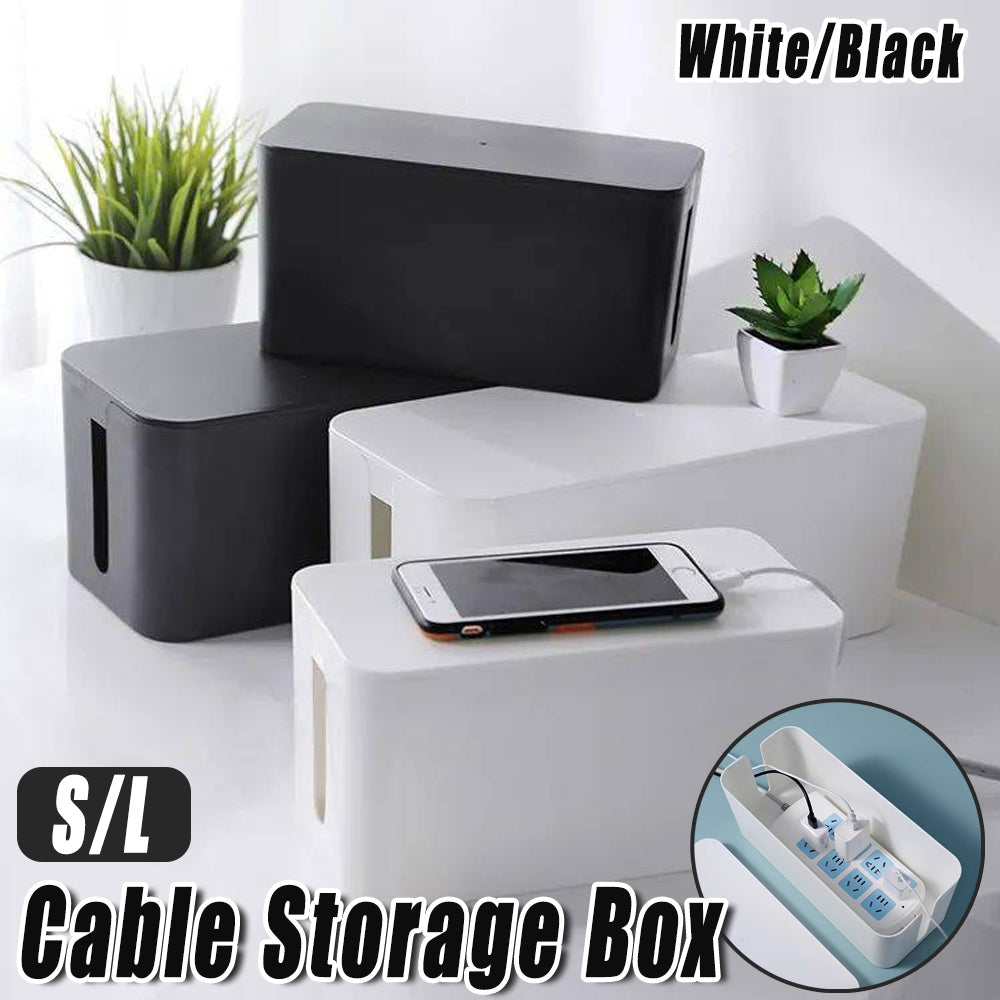 Cable Management Box for Power Strips and Cords