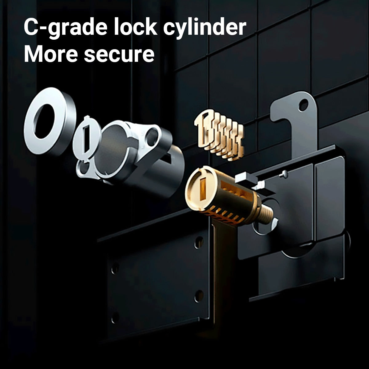 Fingerprint Steel Safe Box Passcode and Key Access