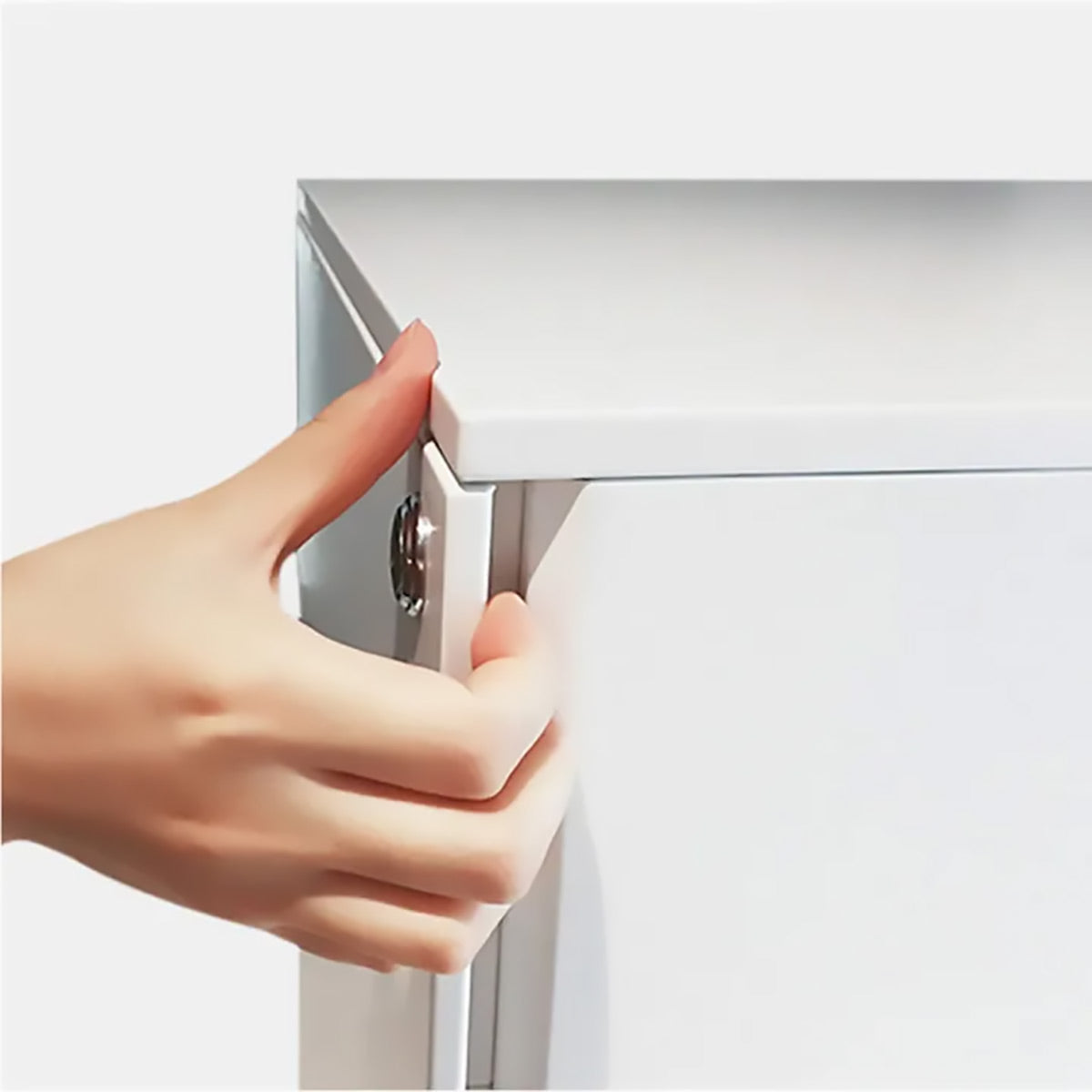 3-Tier Under Desk Storage Cabinet Lockable Drawer