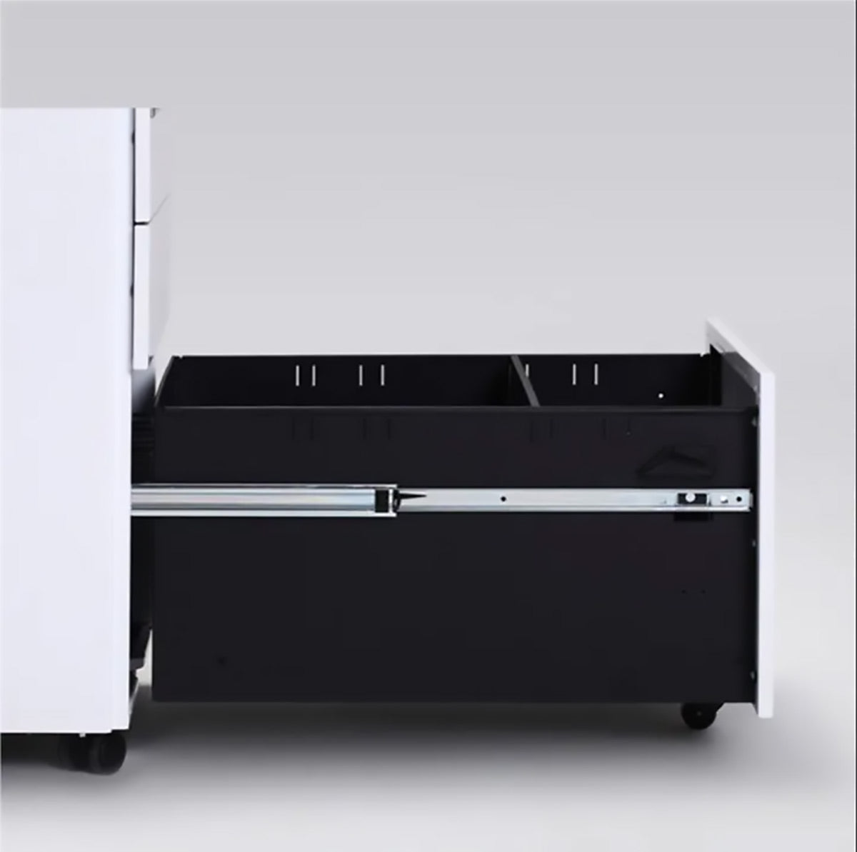3-Tier Under Desk Storage Cabinet Lockable Drawer