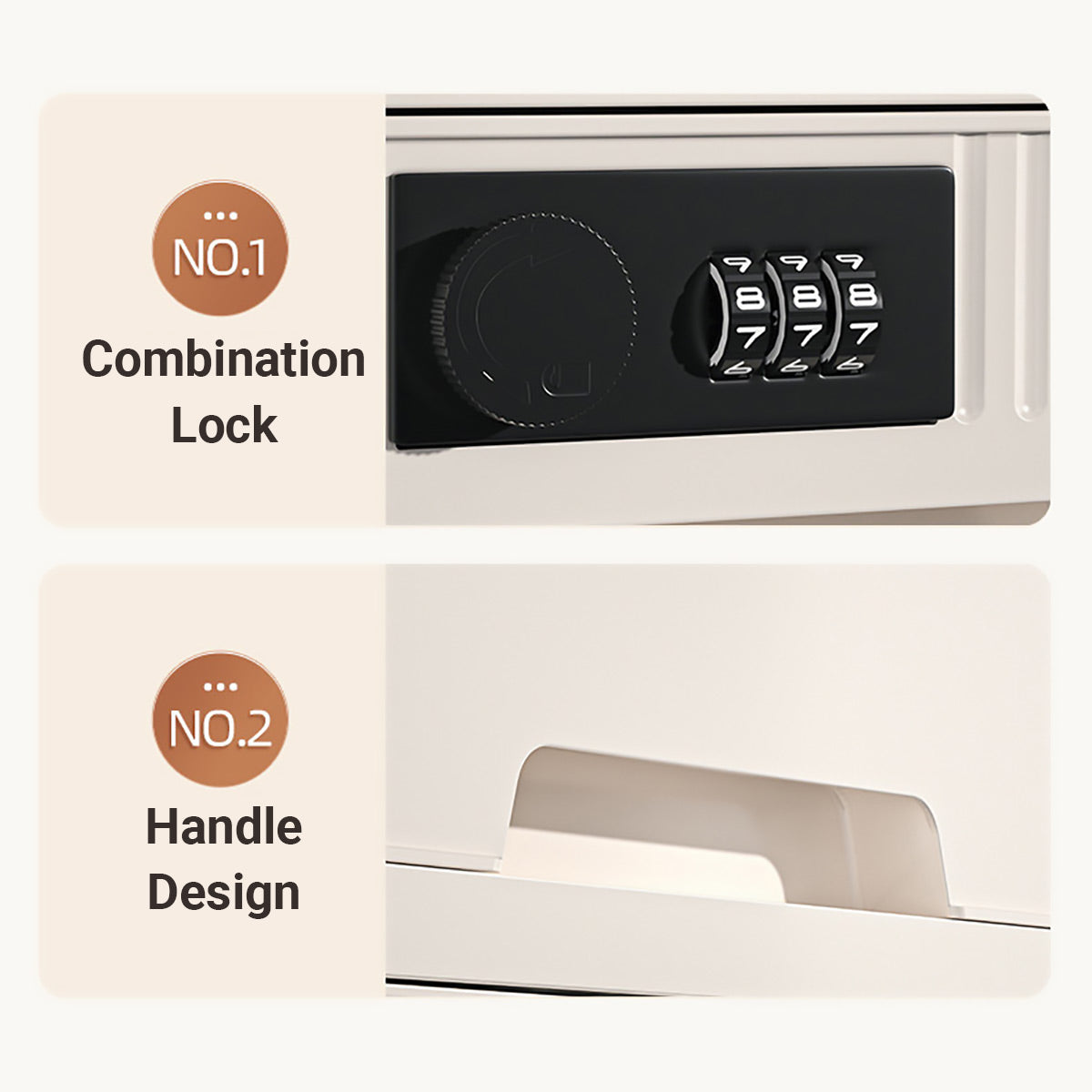 4-Tier Password Lock Storage Cabinet Digital Code