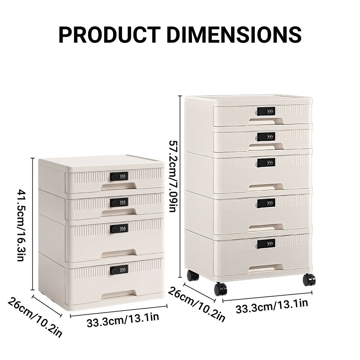 4-Tier Password Lock Storage Cabinet Digital Code