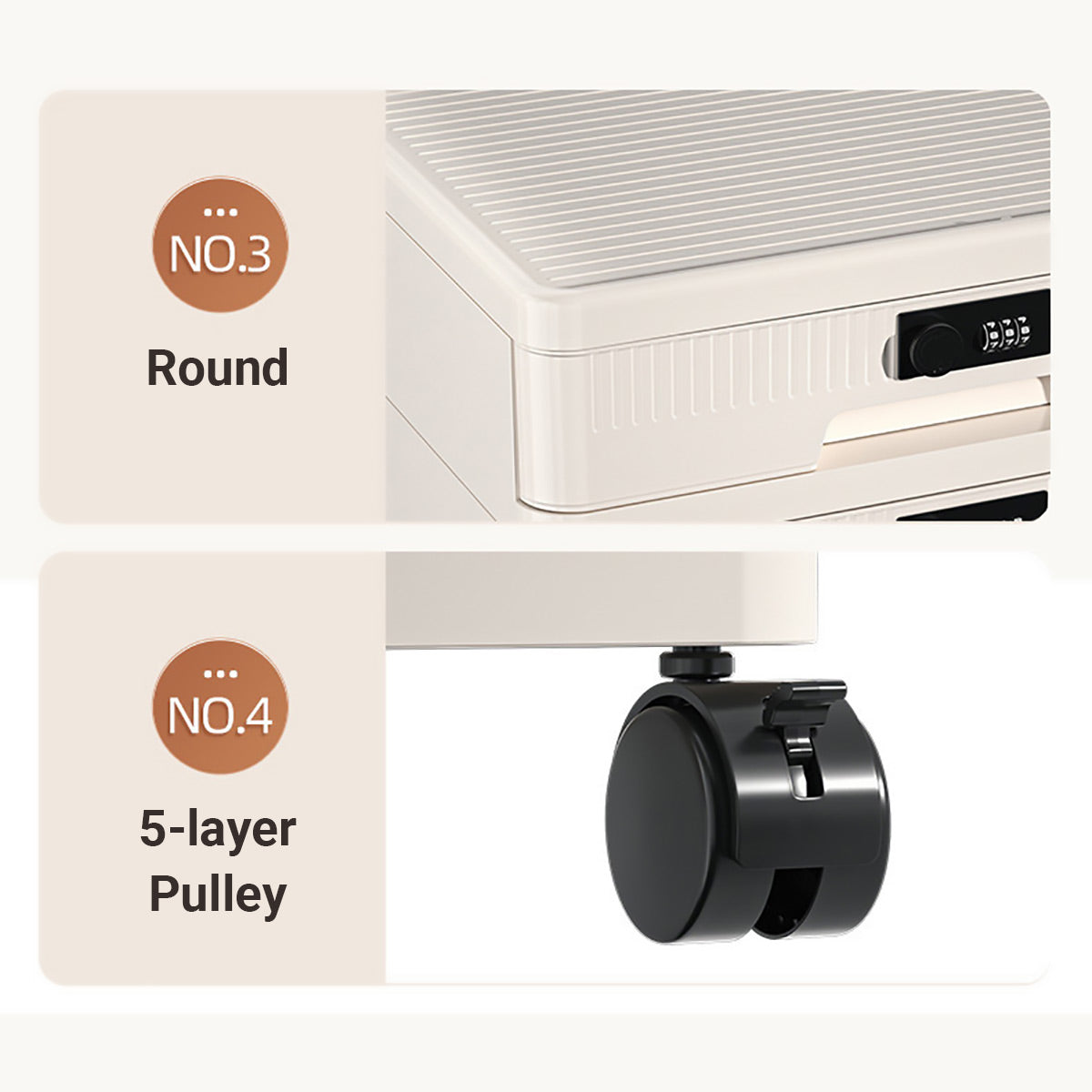 4-Tier Password Lock Storage Cabinet Digital Code