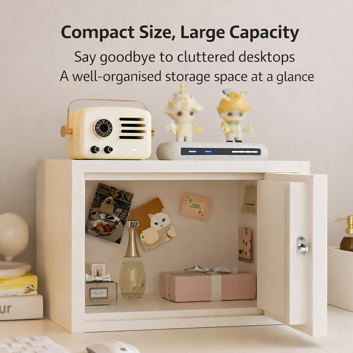 Desktop Lockable Cabinet with Combination Code Lock