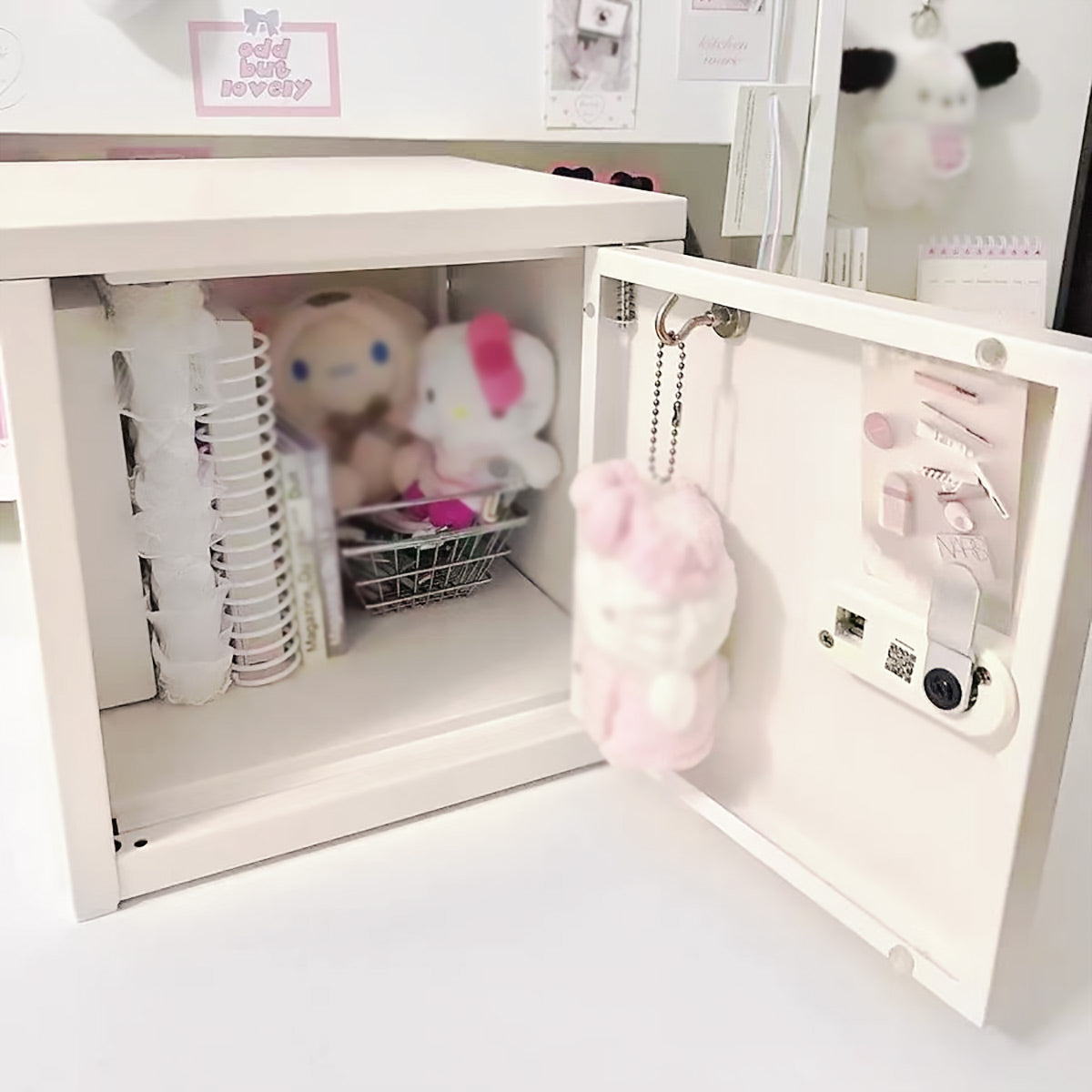Desktop Lockable Cabinet with Combination Code Lock