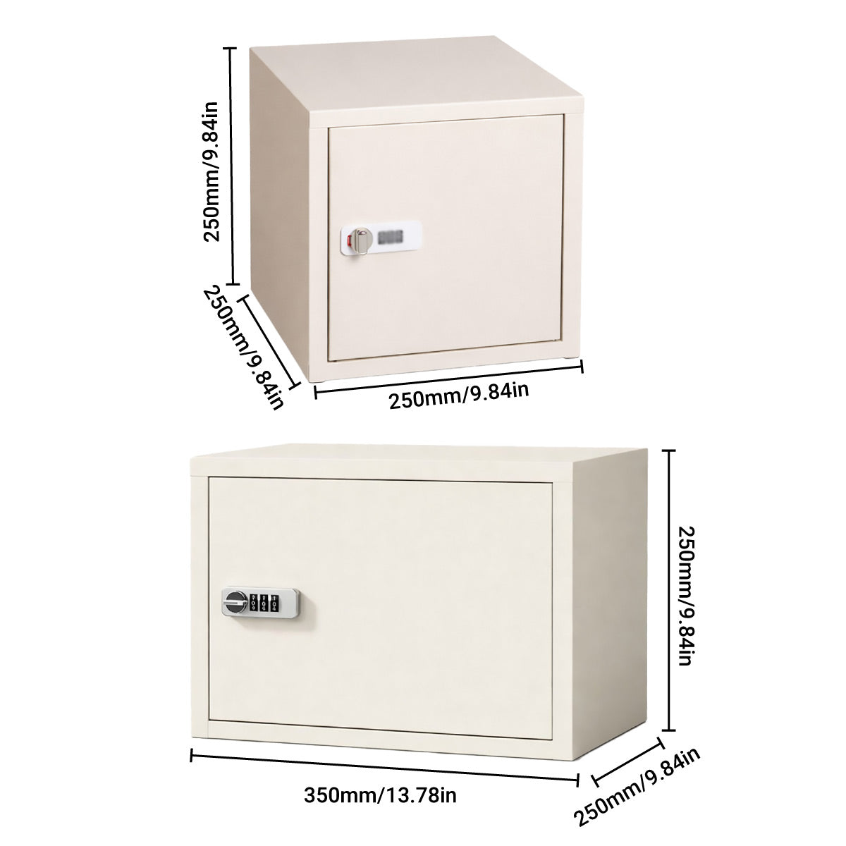 Desktop Lockable Cabinet with Combination Code Lock