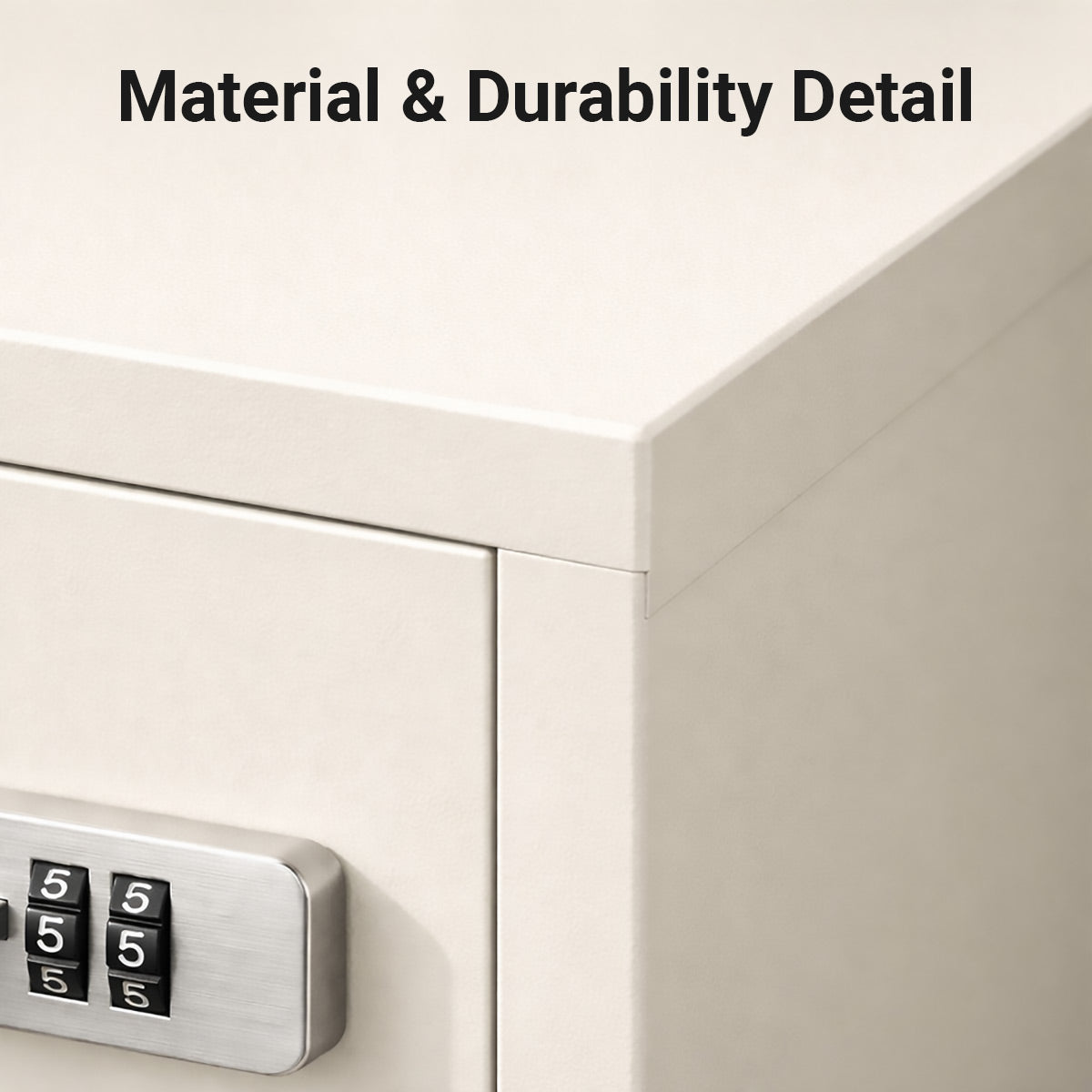 Desktop Lockable Cabinet with Combination Code Lock