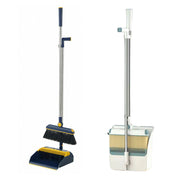 Folding Broom and Dustpan Set Rotating Head Comb