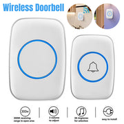 Wireless Doorbell Kit Waterproof with 38 Melodies