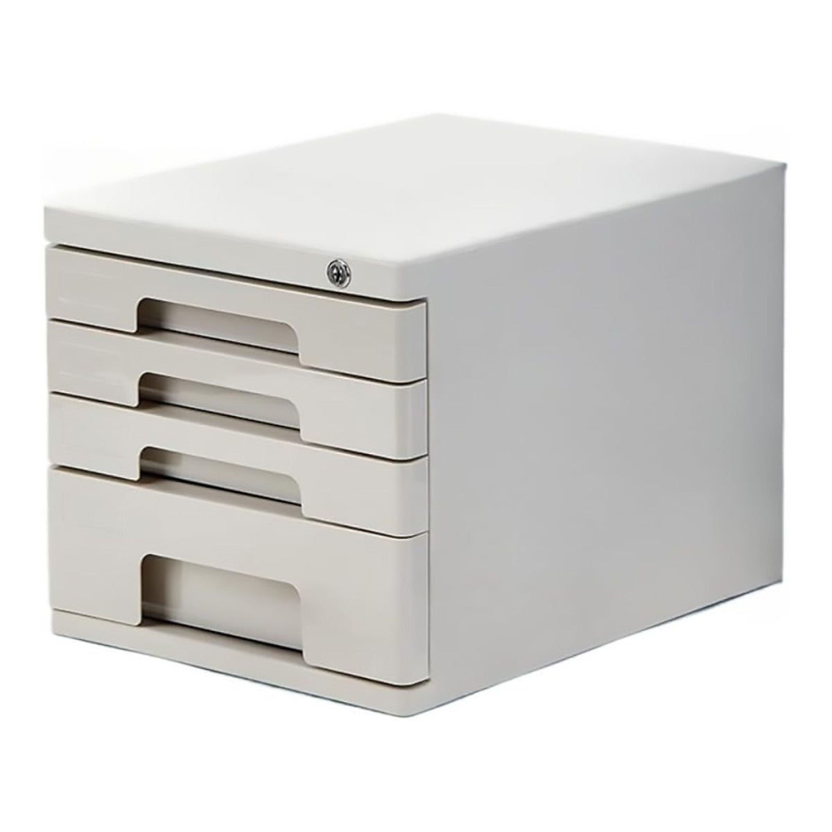 4-Tier Slim Filing Cabinet for Desktop A4 Letter Storage