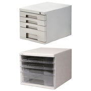 4-Tier Slim Filing Cabinet for Desktop A4 Letter Storage