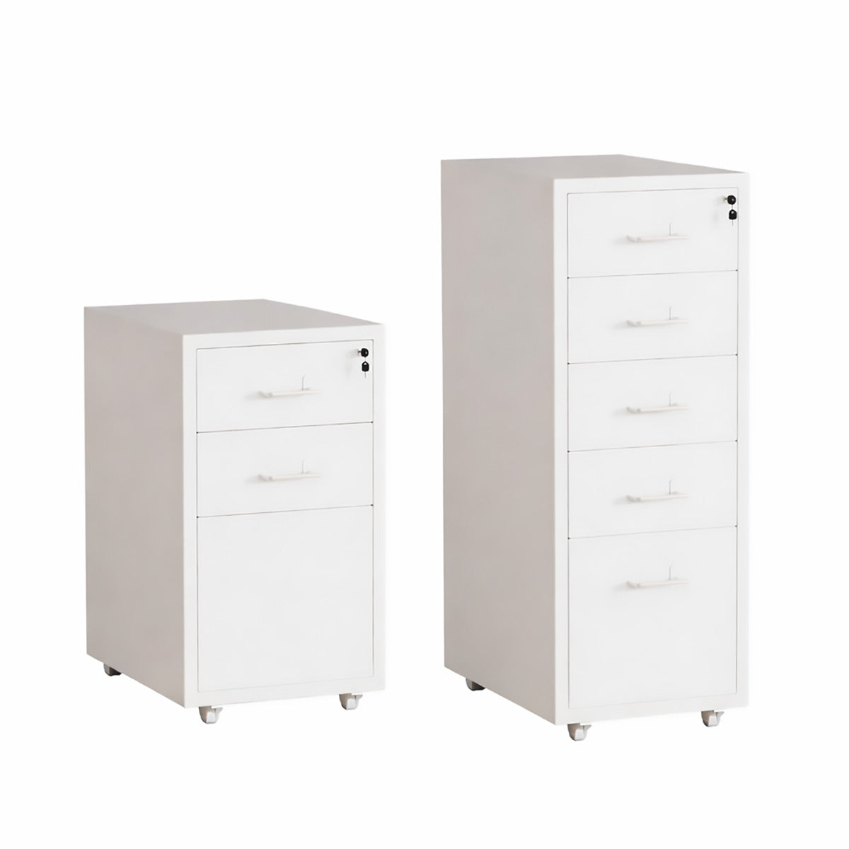 Lockable Mobile File Cabinet Steel for Home Office